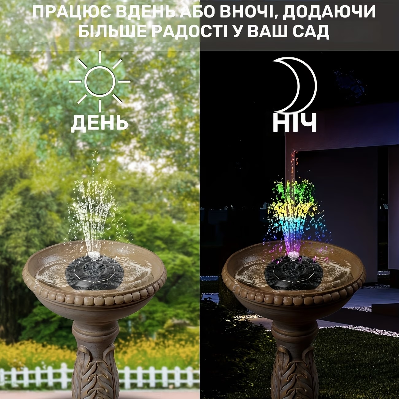 Фонтан день і ніч